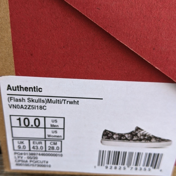 Van's Authentic Flash Skull Size 10 - Picture 7 of 7